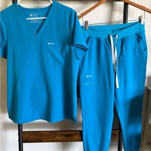 Figs Vibrant Blue Medical Scrub Set